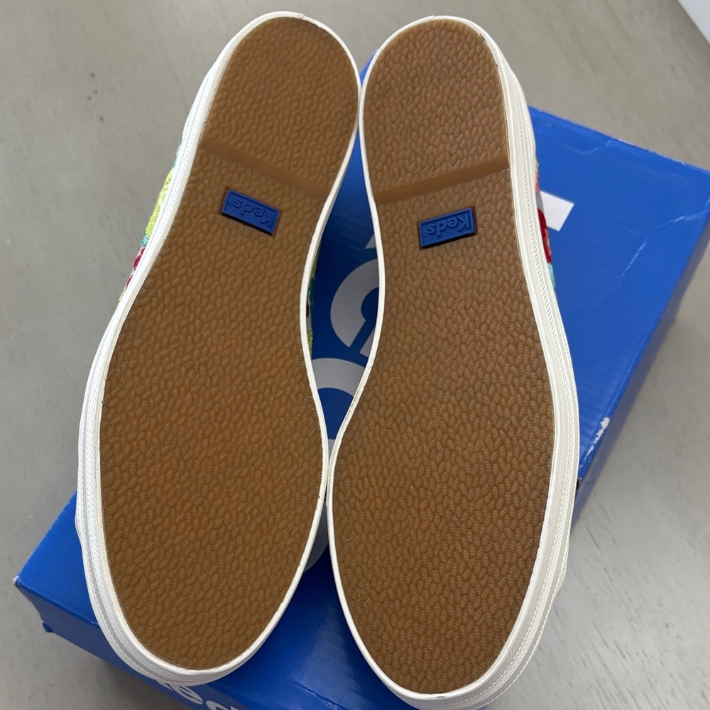 Keds Triple Kick NIB embroidered tropical floral sneakers. SO GORGEOUS - Picture 8 of 8